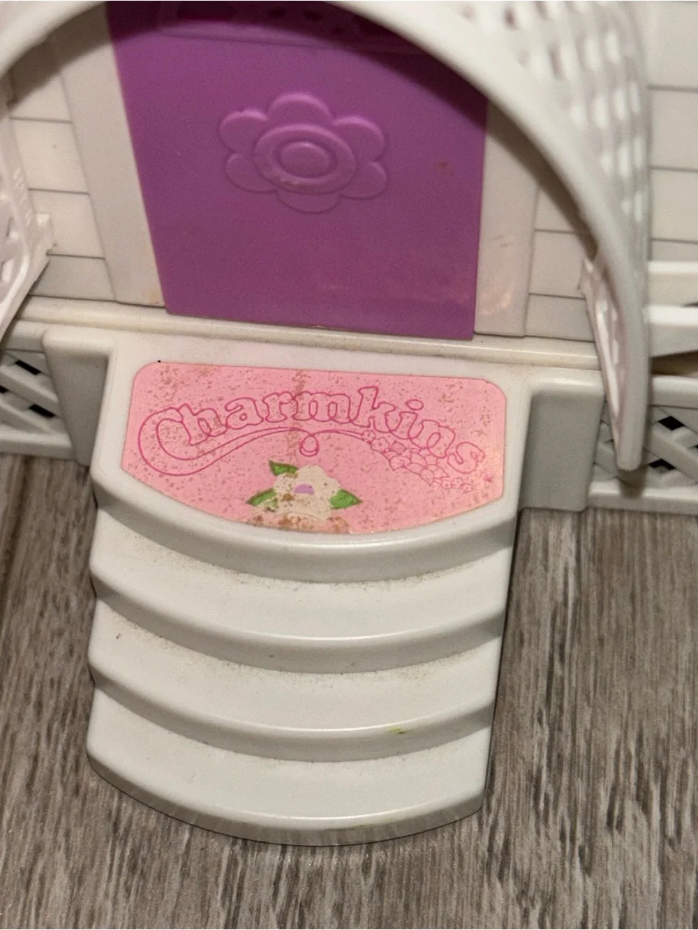 Vintage 1980's CHARMKINS Jewelry House Playset with figures & accessories